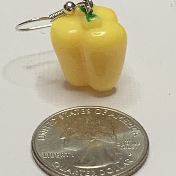 Green Pepper Earring, Funny Food Earring, Gift Idea, Food Jewelry, Chef … - Picture 5 of 8